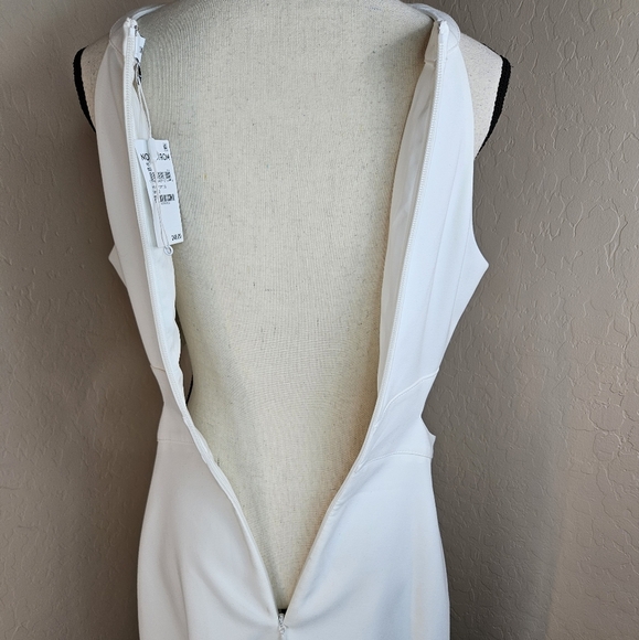 Likely Womens Isadora White Mini Dress Sz 10 Crossfront Cut-out Hip Clubbing Fun - Picture 9 of 14